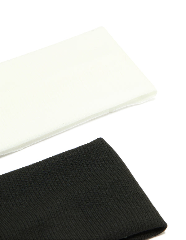 Ribbed Fabric Stretch Headbands 2-Pack