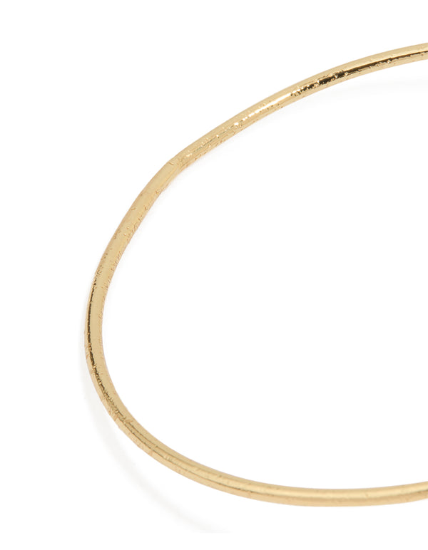 Gold Plated Spiral Arm Cuff