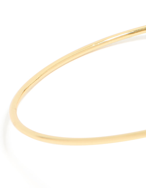 Gold Plated Spiral Arm Cuff