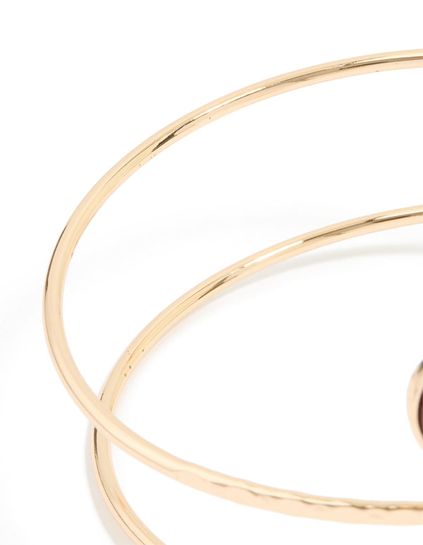 Gold Tiger Eye Arm Cuff