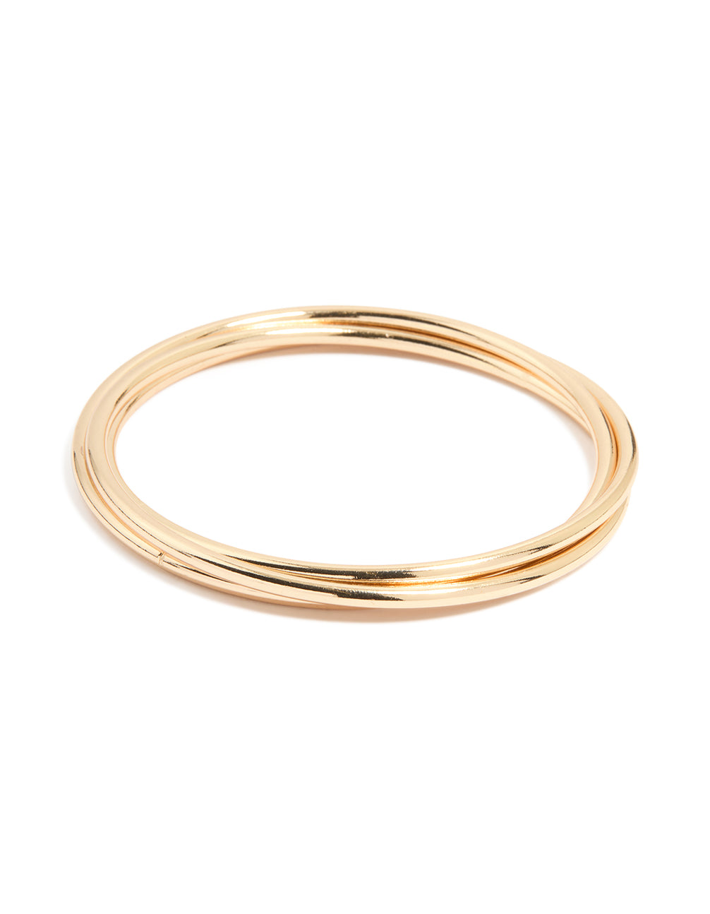 Gold Classic Multi-Width Bangles 3-Pack