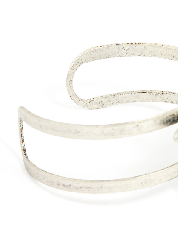 Antique Silver Starfish Wrist Cuff