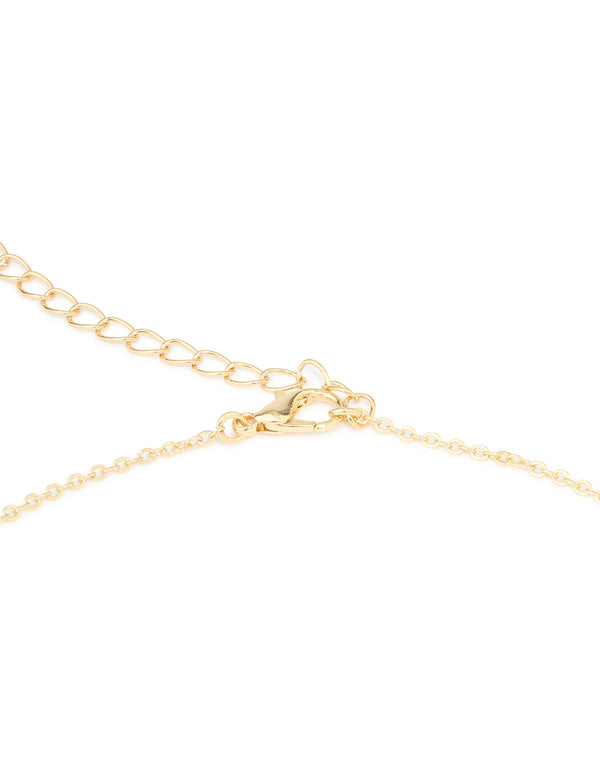 Gold Plated Mini Pearl Waist Chain