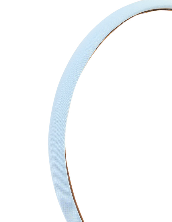 Blue & Tan Narrow Fabric Headbands 2-Pack