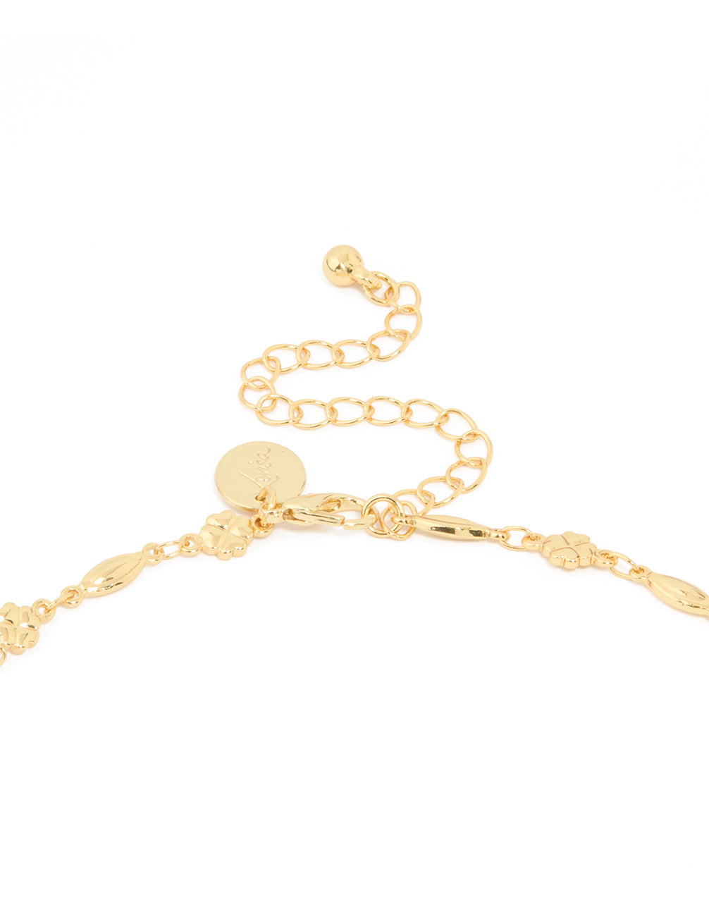Gold Textured Cross Necklace