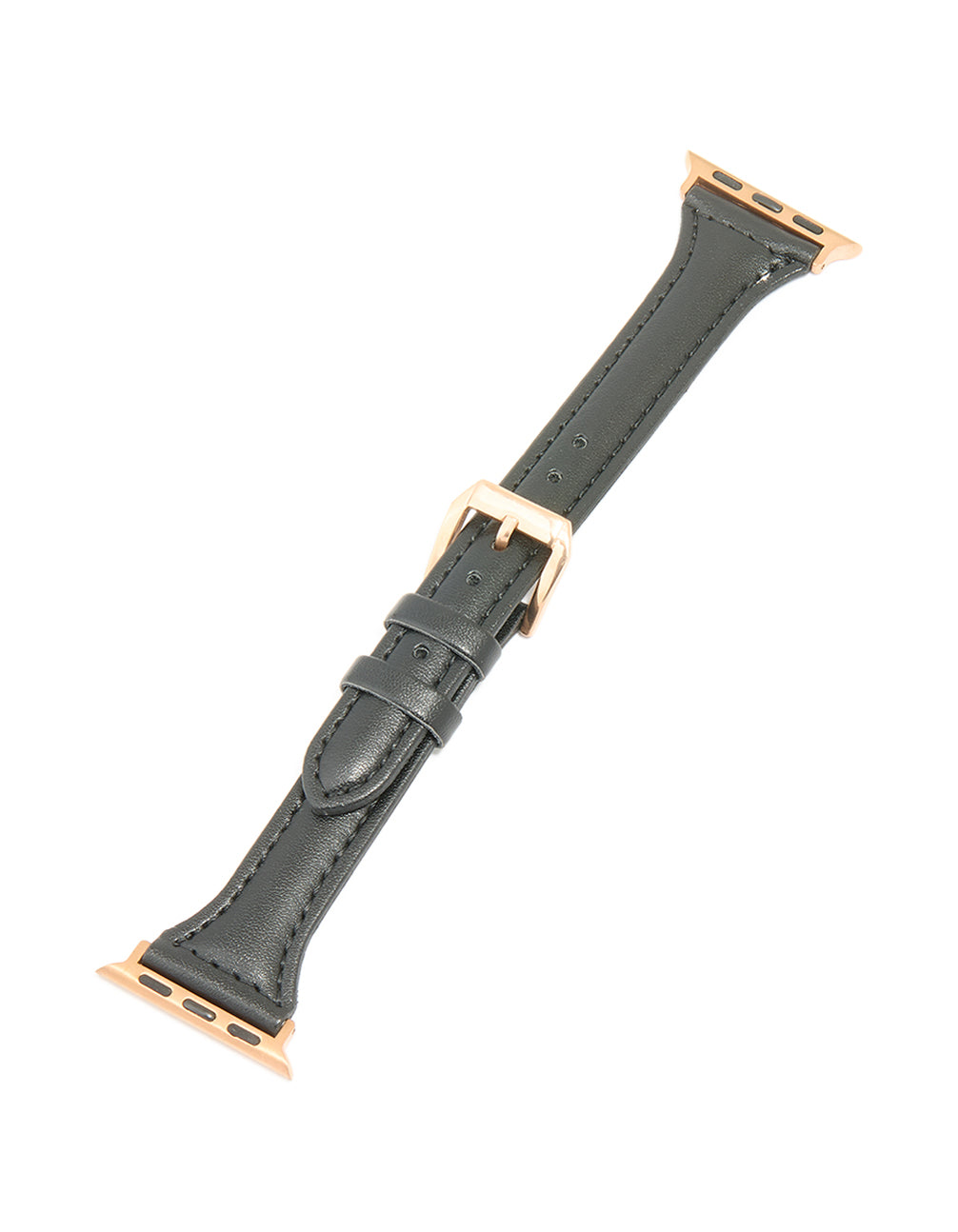 Black PU Leather Buckle Strap 38/40/41 mm