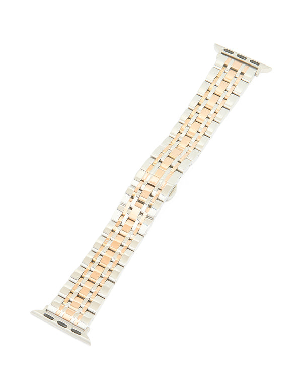 Mixed Metals Detailed Watch Strap 38/40/41 mm
