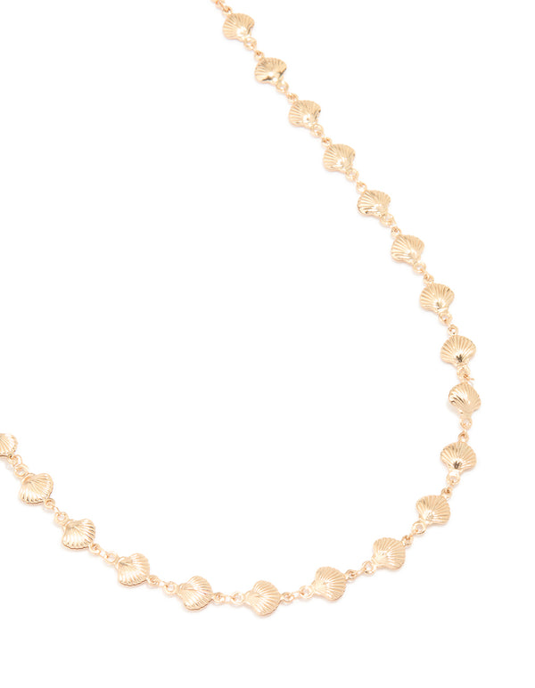 Gold Mini Clam Waist Chain