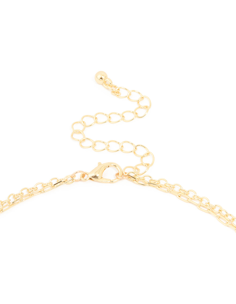 Gold Plated Rose Quartz Layered Necklace
