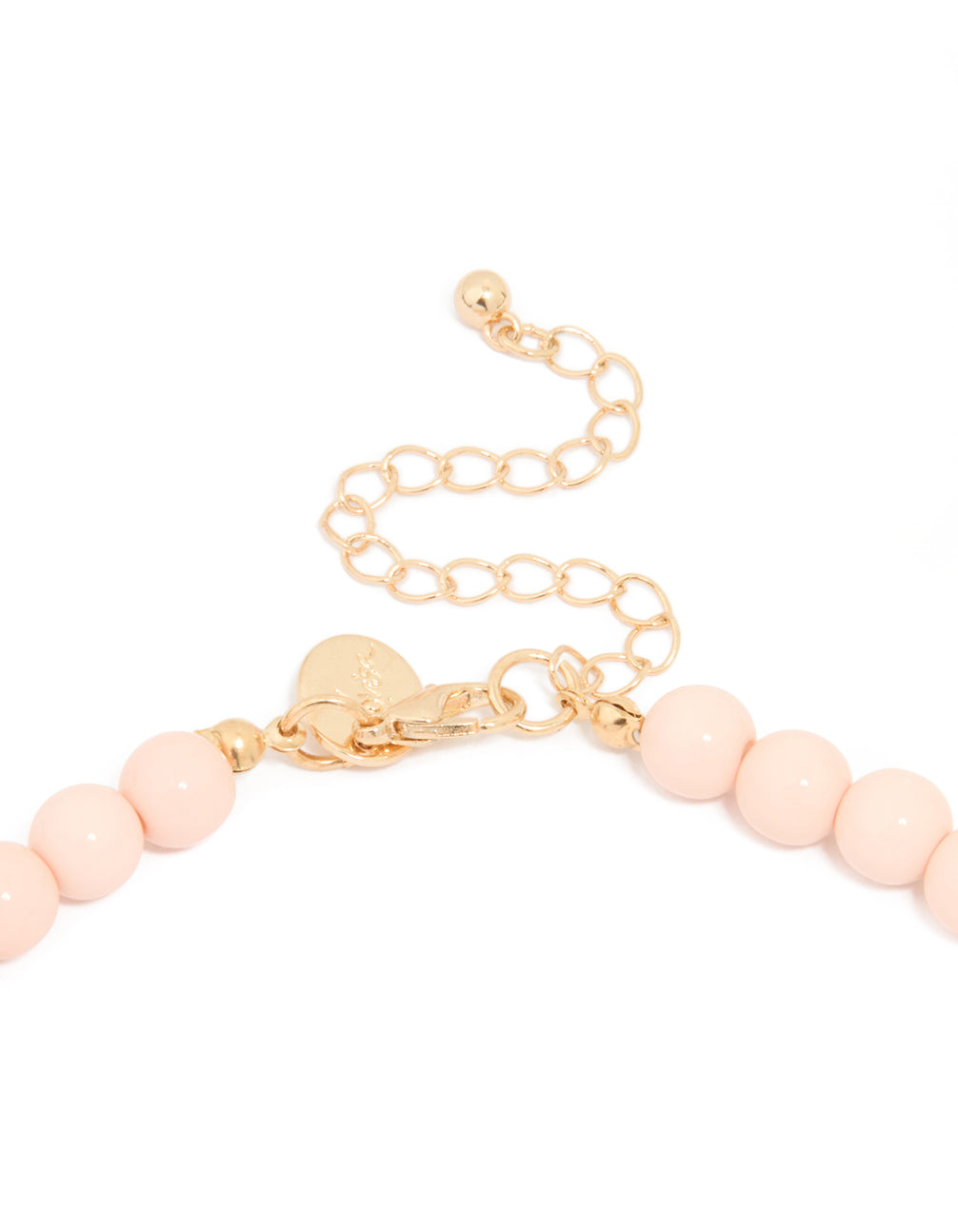 Gold Acrylic Multi Beaded Necklace