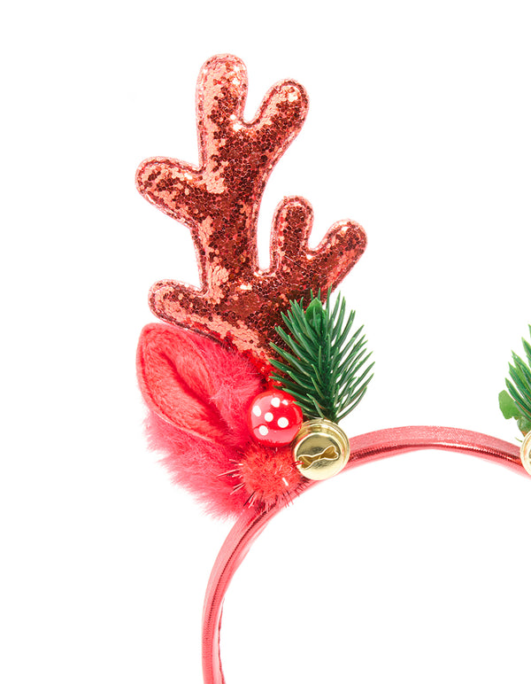 Glitter Woodland Reindeer Headband