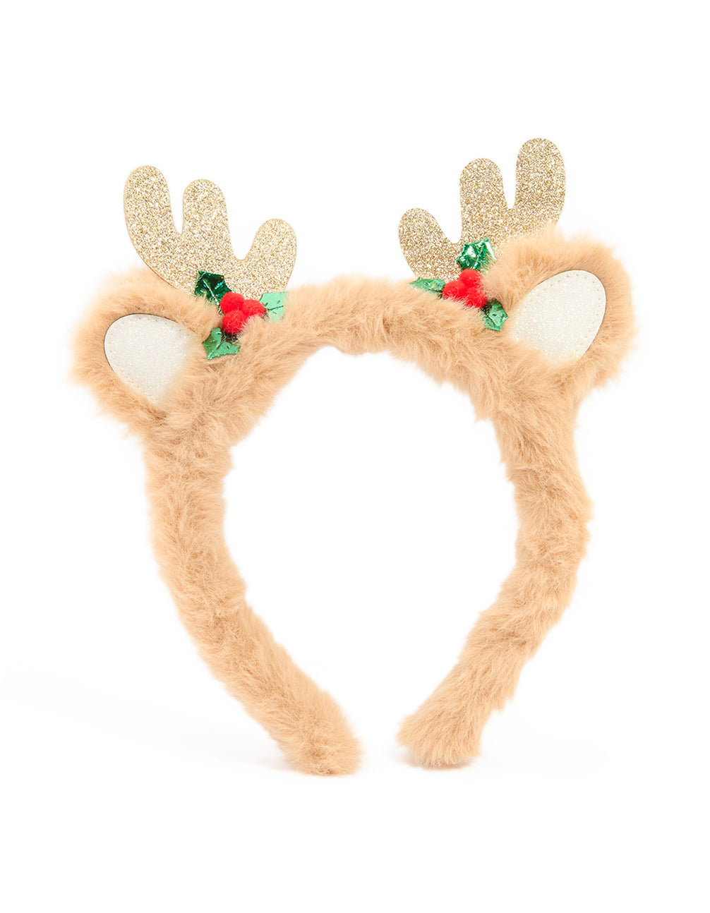 Kids Fluffy Reindeer Antler Headband
