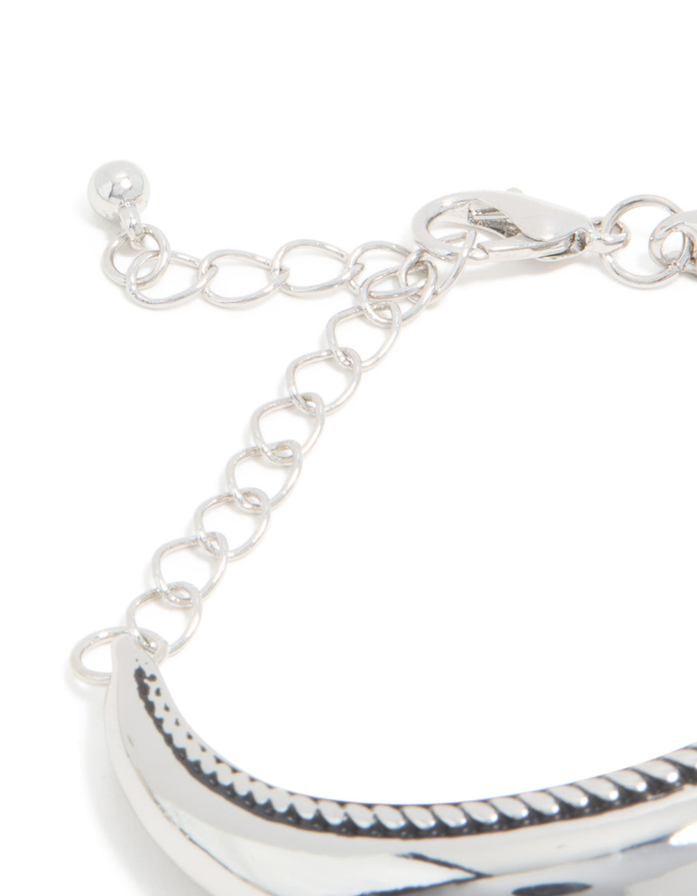 Silver Rounded Bar Bracelet