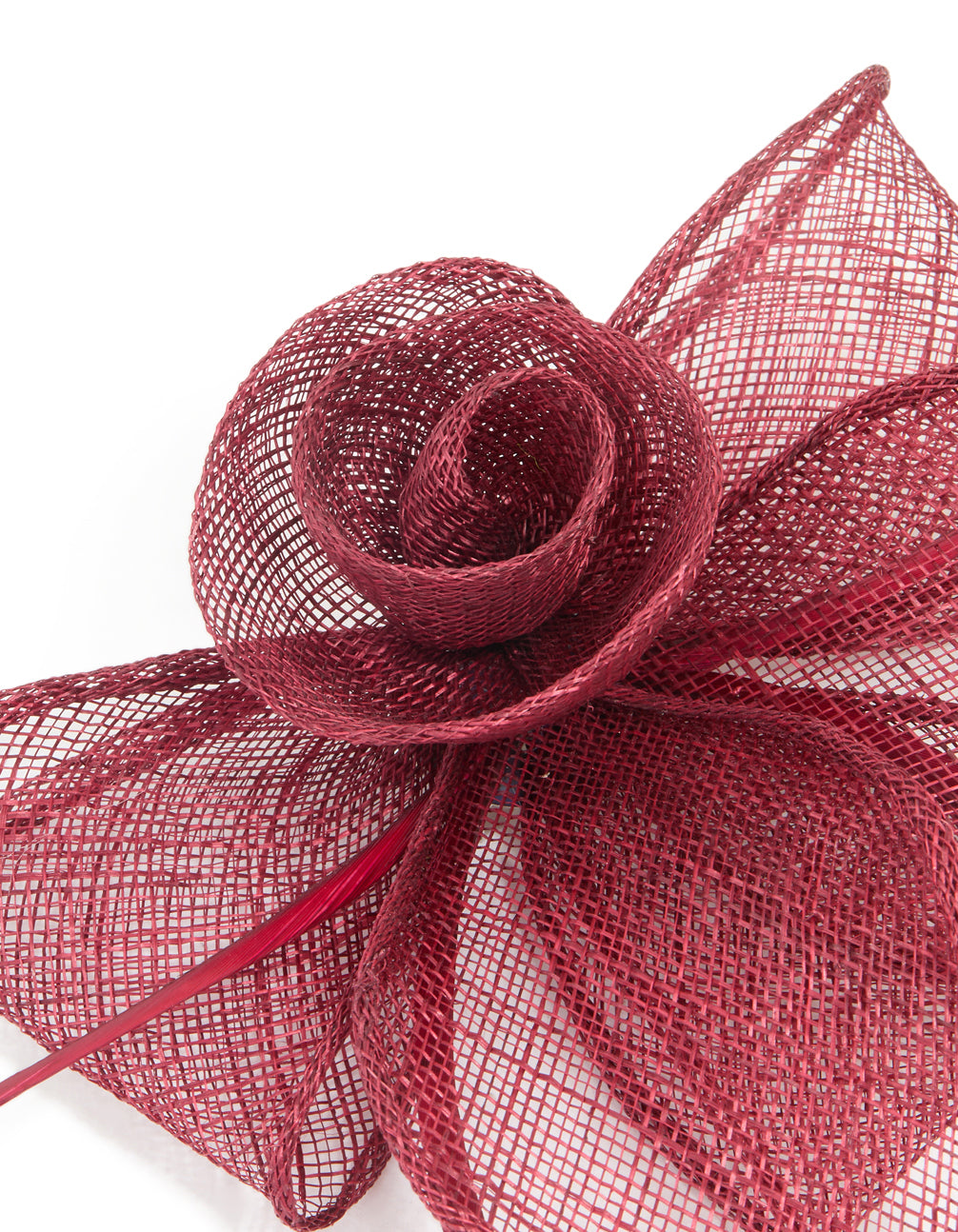 Red Fabric Bow & Rosette Corsage