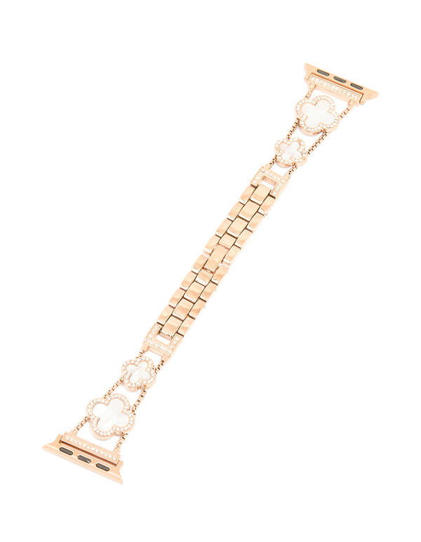 Rose Gold Plated Flower Strap 38/40/41 mm