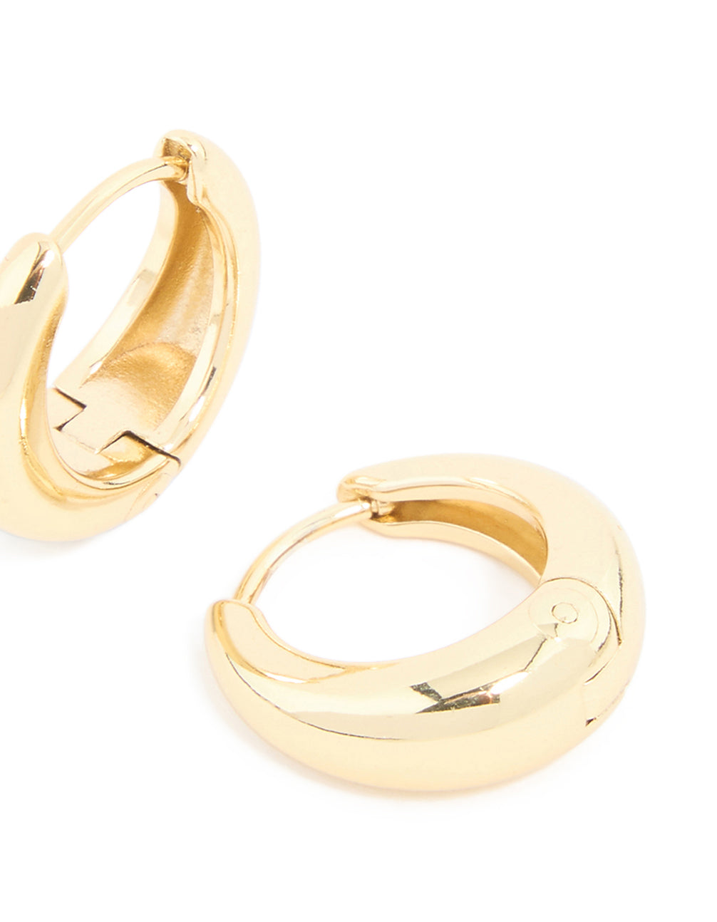 Waterproof Gold Plated Stainless Steel Mini Huggie Earrings