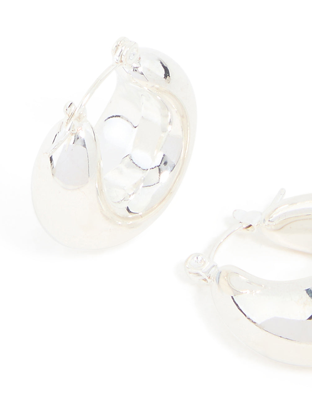 Waterproof Stainless Steel Chunky Hoop Earrings