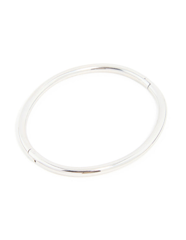 Waterproof Stainless Steel Oval Hinged Bangle