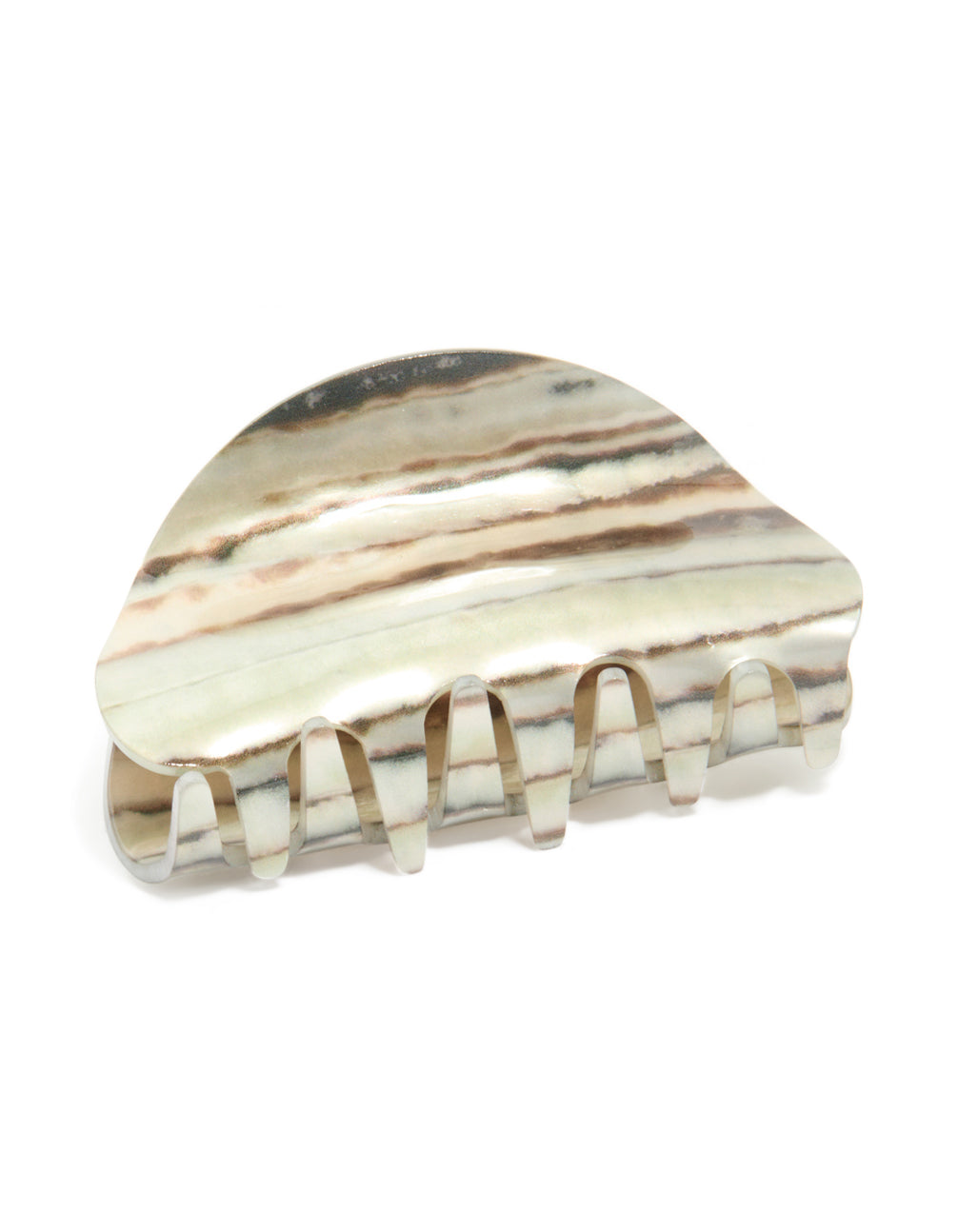 Neutral Oval Claw Hair Clip