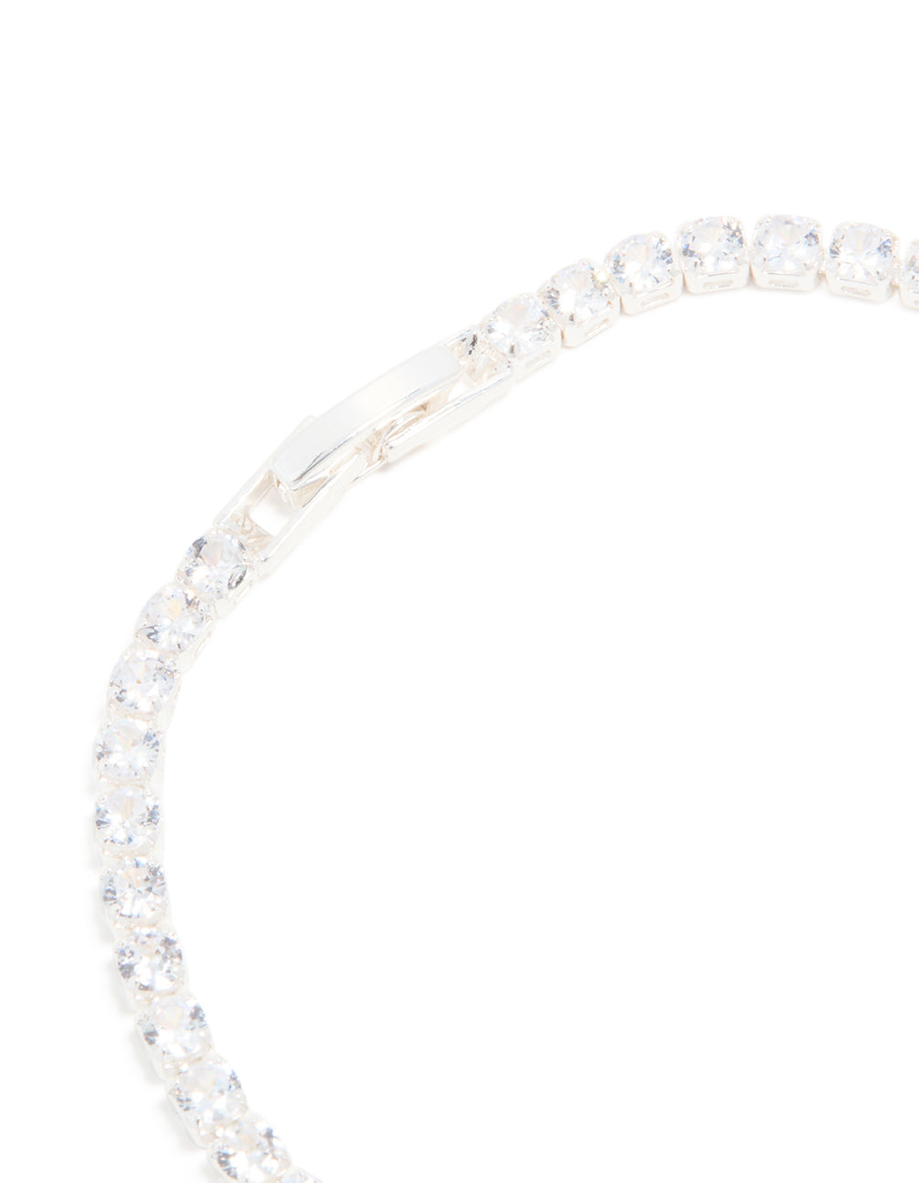 Silver Plated Cubic Zirconia Timeless Tennis Bracelet