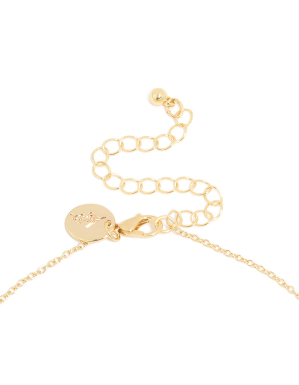 Gold Plated Freshwater Pearl Y-Necklace