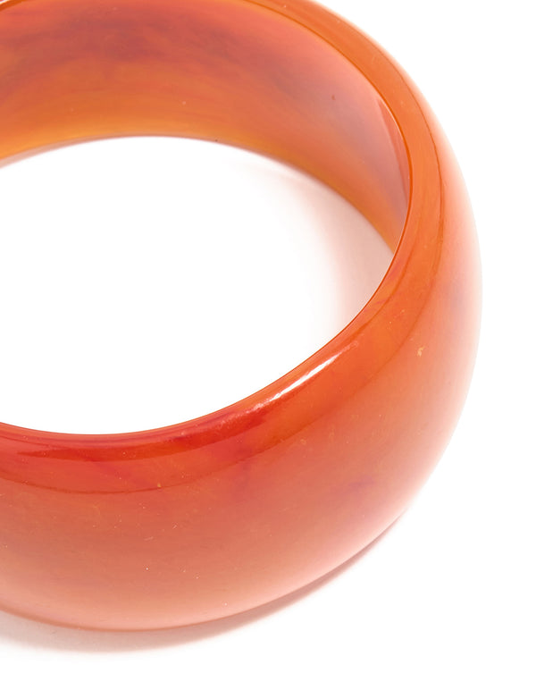 Red Acrylic Statement Bangle