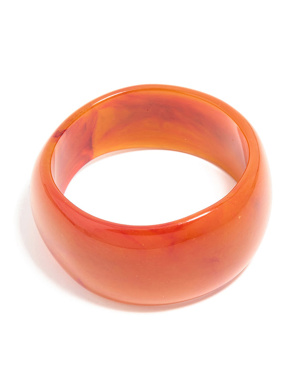 Red Acrylic Statement Bangle