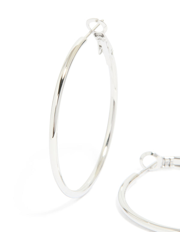 Waterproof Stainless Steel Hoop Earrings
