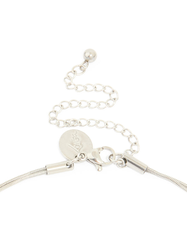 Waterproof Stainless Steel Pearl Layered Necklace