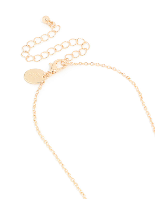 Gold Pastel Frangipani Necklaces 3-Pack