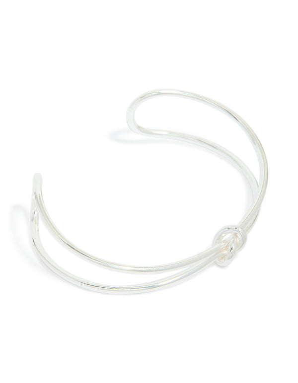 Silver Twisted Wrist Cuff