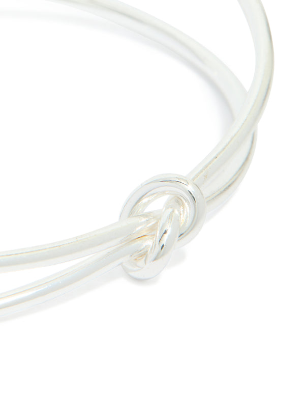 Silver Twisted Wrist Cuff