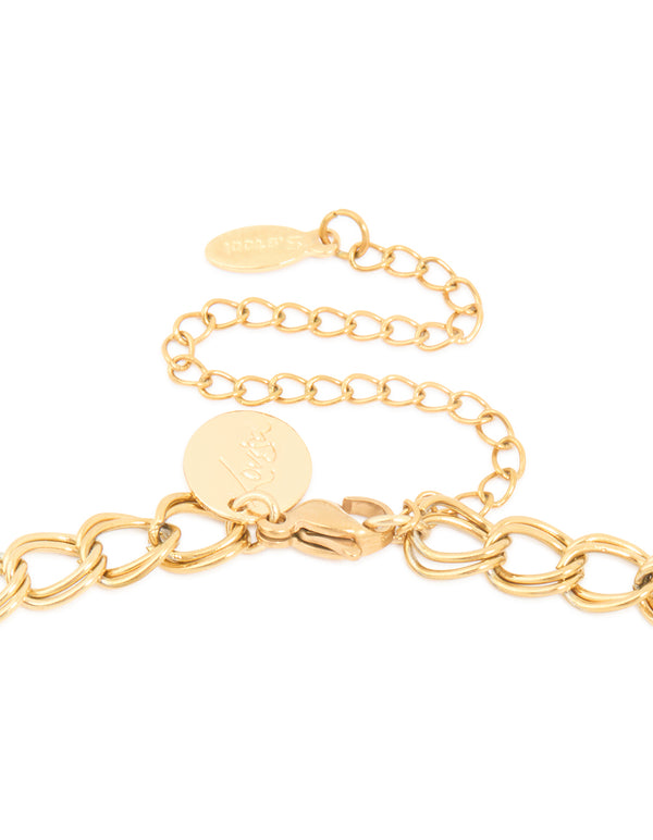 Waterproof Gold Plated Stainless Steel Sea Charm Necklace