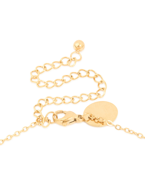Waterproof Gold Plated Stainless Steel Sardine Pendant Necklace