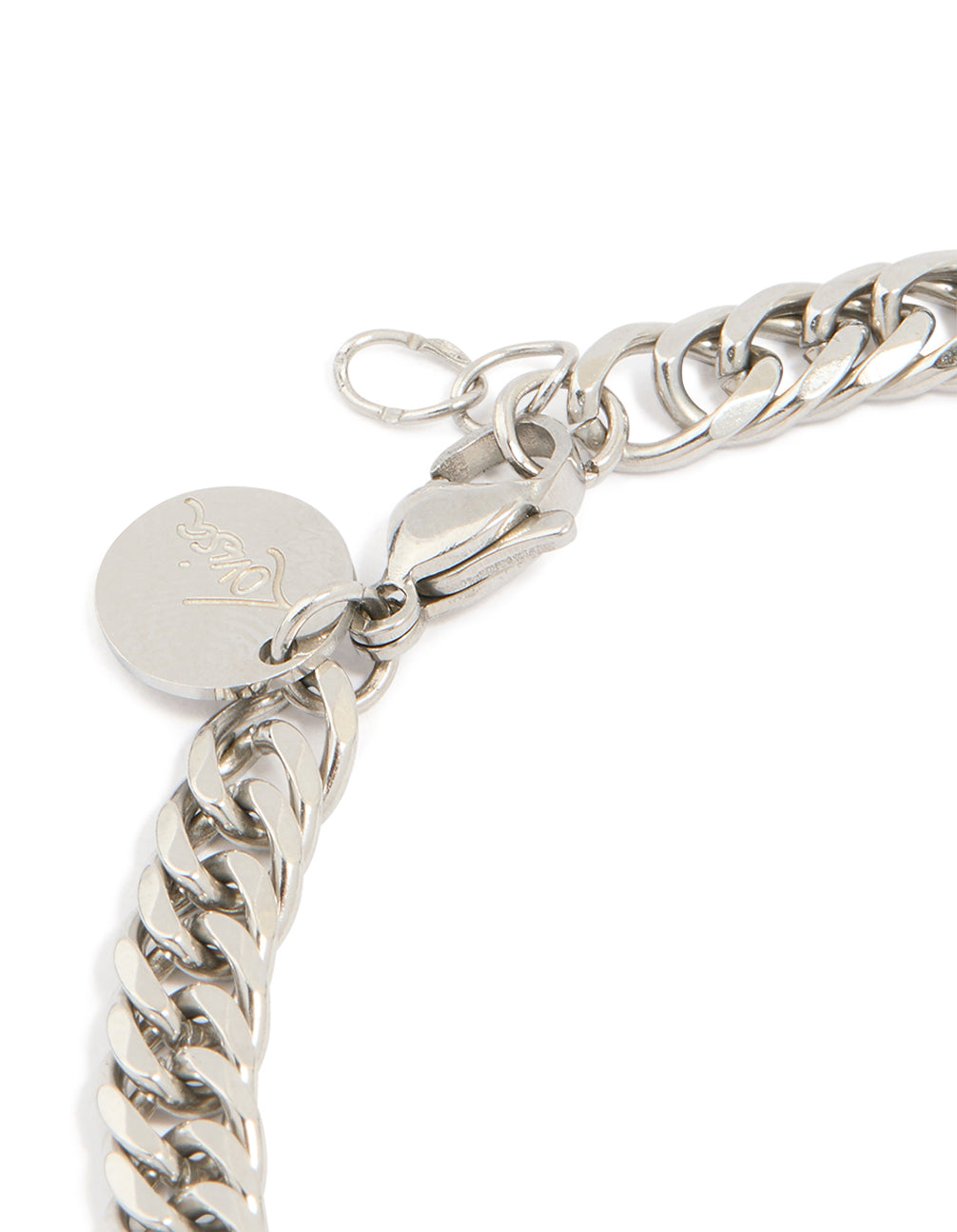 Mens Waterproof Stainless Steel Smooth Cuban Link Bracelet