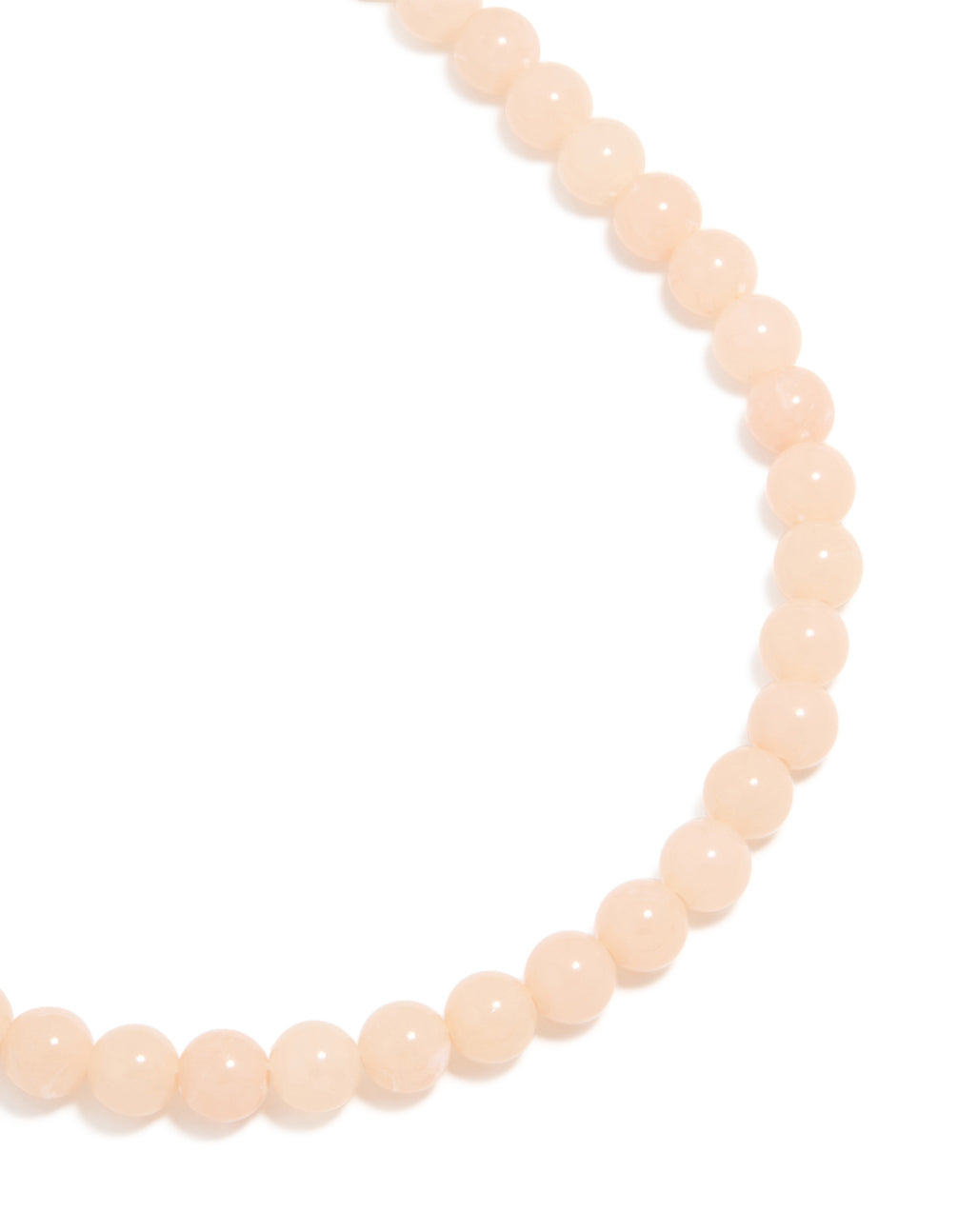 Baby Pink Acrylic Beaded Necklace