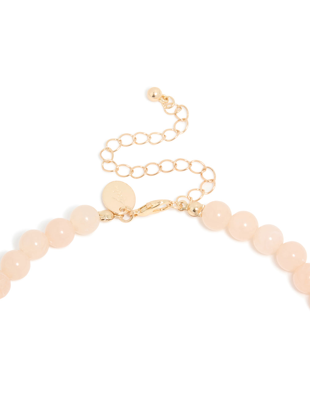 Baby Pink Acrylic Beaded Necklace