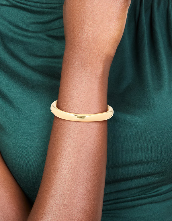 Gold Plated Chubby Wrist Cuff