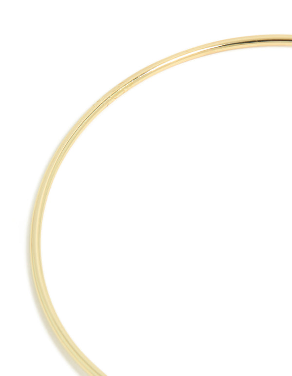 Gold Plated Cubic Zirconia Floating Wrap Bangle