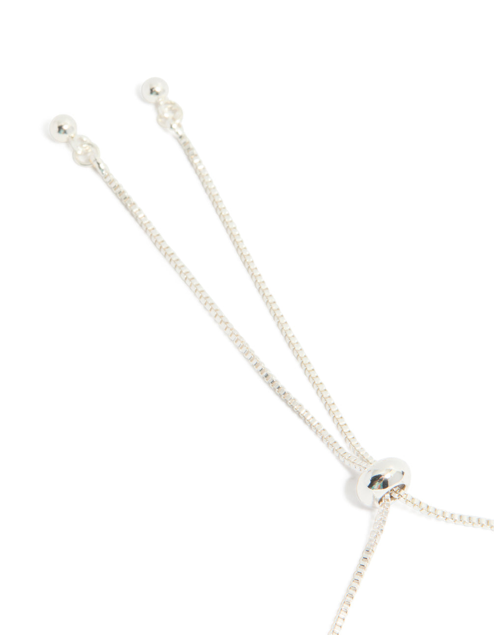 Silver Plated Cubic Zirconia Stone Flower Toggle Bracelet