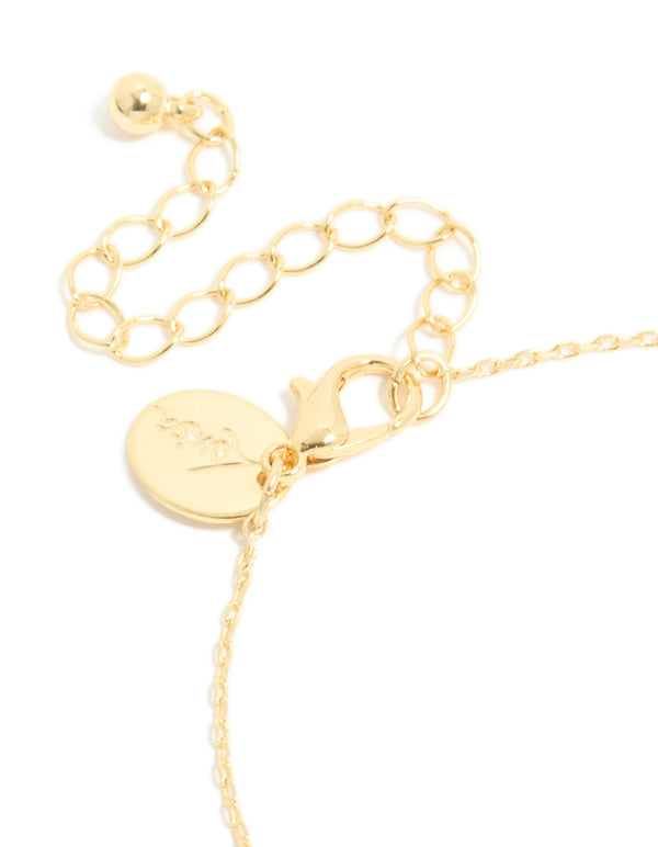 Gold Plated Freshwater Pearl & Molten Beaded Bracelet