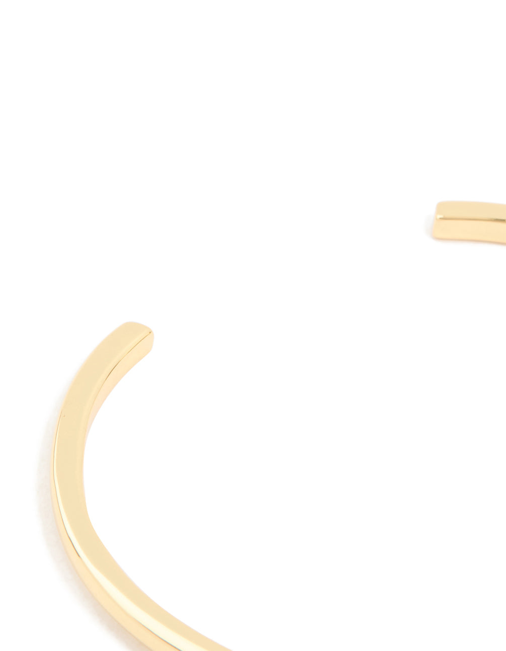 Gold Plated Brass Classic Cubic Zirconia Centre Wrist Cuff