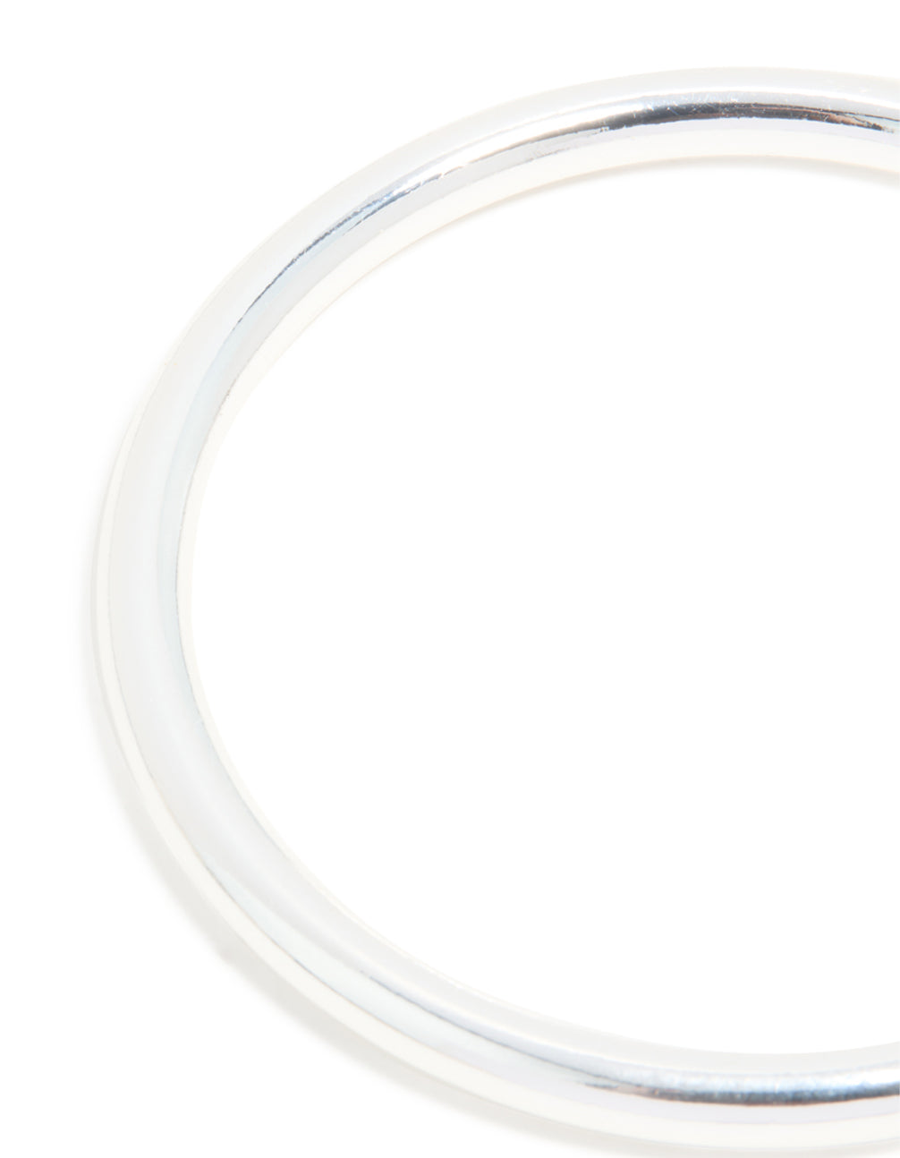 Silver Smooth Thick Bangle