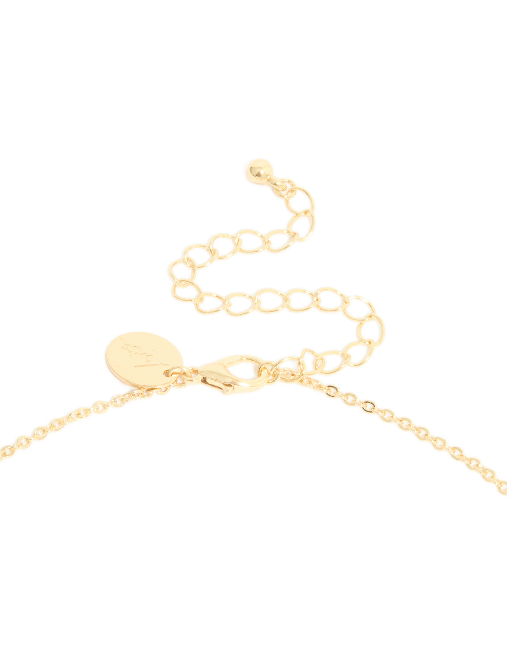 Gold Plated Cubic Zirconia Teardrop & Pearl Y-Necklace