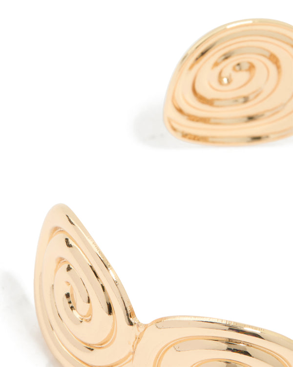 Gold Spiral Wrist Cuff