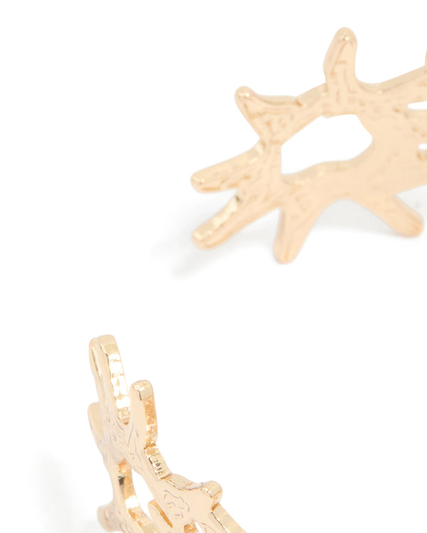 Gold Coral Wrist Cuff