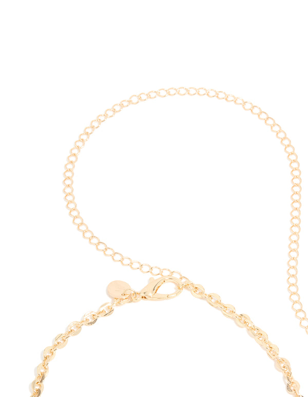 Gold Multi Spiral Belt