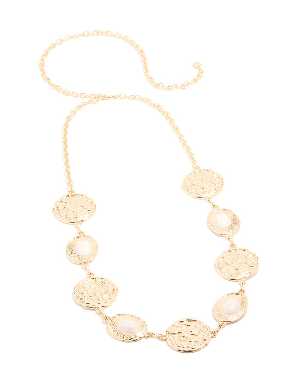Gold Enamel Coin Belt