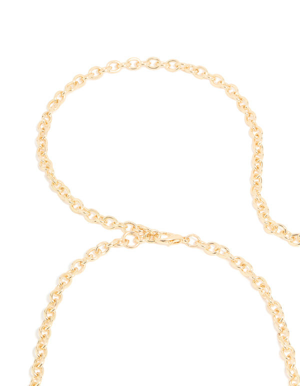 Gold Enamel Coin Belt