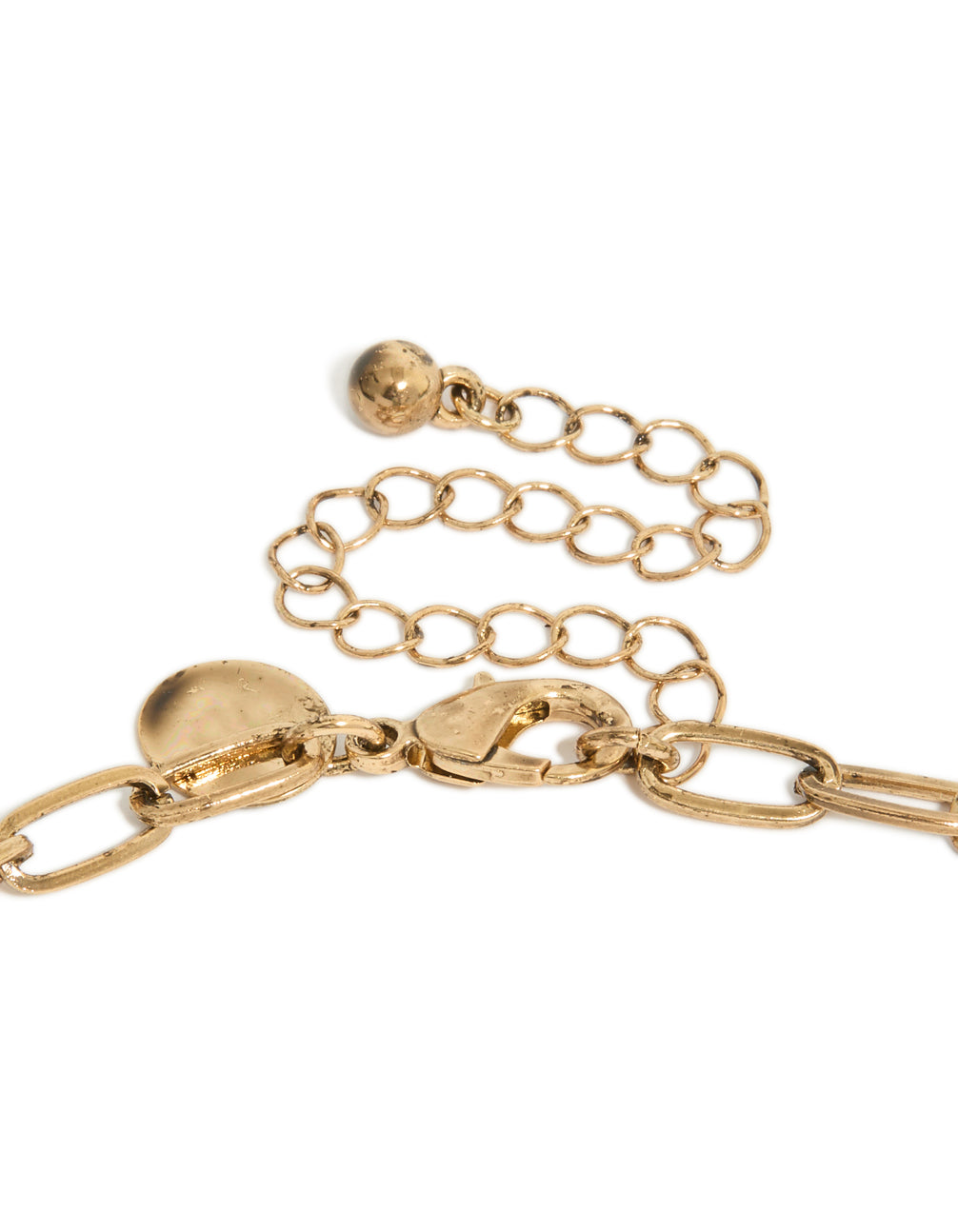 Antique Gold Boho Short Necklace